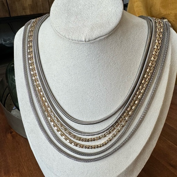 Charming Charlie Multi Strand Chain Necklace - Picture 1 of 9